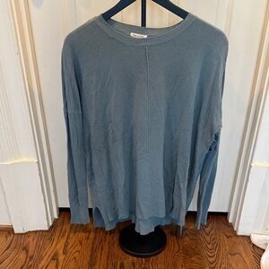 tea n rose Dusty Light Blue Knit Crewneck